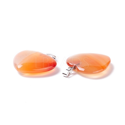 Natural Red Agate Pendants G-G956-B51-FF-1