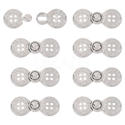 Zinc Alloy Snap Lock Clasps FIND-WH0149-96P-1