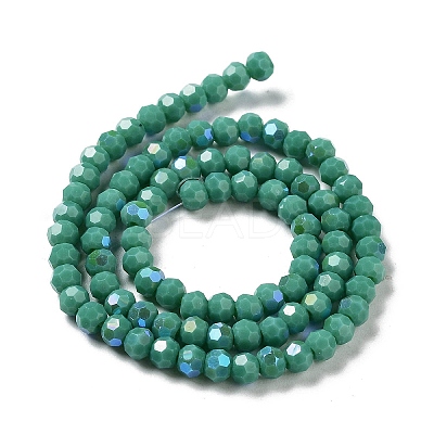 Opaque Glass Beads Strands EGLA-A035-P4mm-L13-1