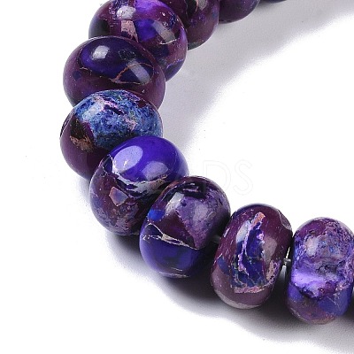 Dyed Synthetic Imperial Jasper Beads Strands G-P529-E01-A02-1
