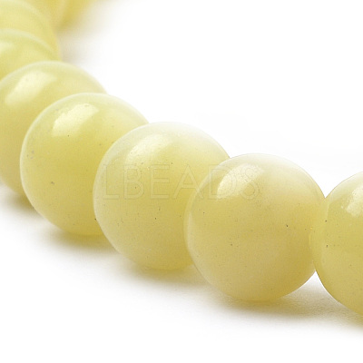 Natural Lemon Jade Beads Strands X-G-S259-46-4mm-1