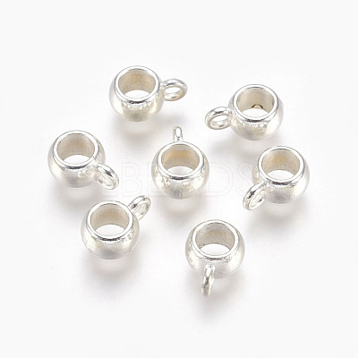 Tibetan Style Alloy Tube Bails TIBEP-LFH251Y-S-LF-1