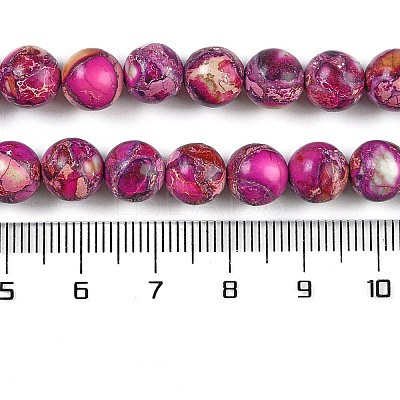 Natural Imperial Jasper Beads Strands G-I122-8mm-29-1