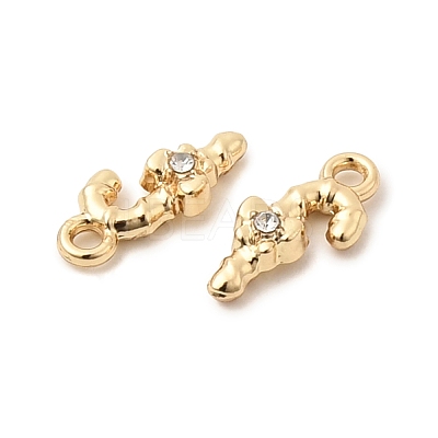Christmas Alloy Rhinestone Charms FIND-G102-01G-01-1