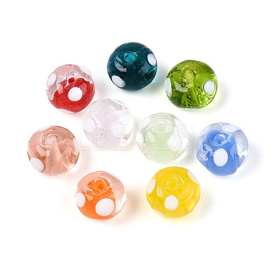Handmade Lampwork Beads Strands LAMP-N036-11A-01-1