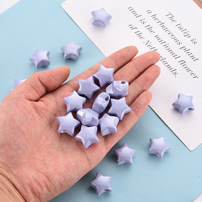Opaque Acrylic Beads X-MACR-S372-02B-47-1