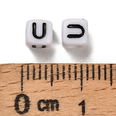 Opaque Acrylic Beads OACR-S076-01U-1