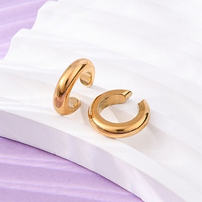 C-Shaped 304 Stainless Steel Cuff Earrings EJEW-A131-04C-G-1