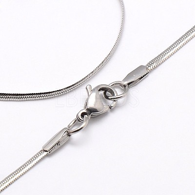 Tarnish Resistant Trendy Men's 304 Stainless Steel Herringbone Chain Necklaces LS-NJEW-M074-B-03-1