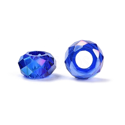 Transparent Glass European Beads GPDL-N005-D14mm-A14-1