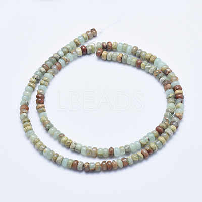 Natural Aqua Terra Jasper Beads Strands G-E444-16-4mm-1