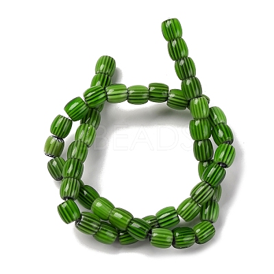 Handmade Lampwork Chevron Beads Strands LAMP-K041-01B-12-1