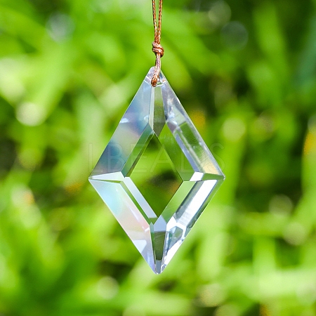 Rhombus Faceted K9 Glass Suncatchers PW-WG319FE-01-1