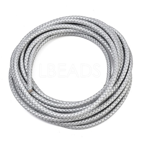 Braided Leather Cord with Core WL-F009-6mm-05-1