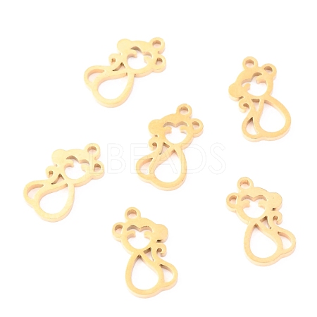 304 Stainless Steel Charms STAS-O142-48G-1