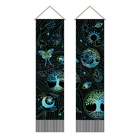 Polyester Wall Hanging Tapestry AJEW-WH0399-052-1
