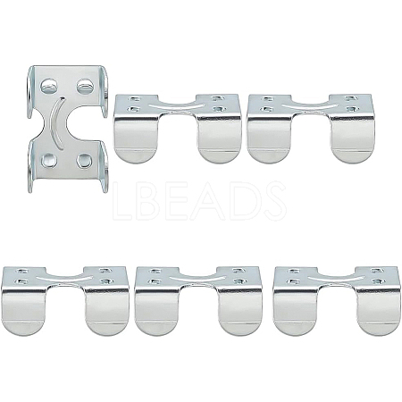 BENECREAT 6Pcs Iron Heavy Duty Double Rope Clamps FIND-BC0003-57-1