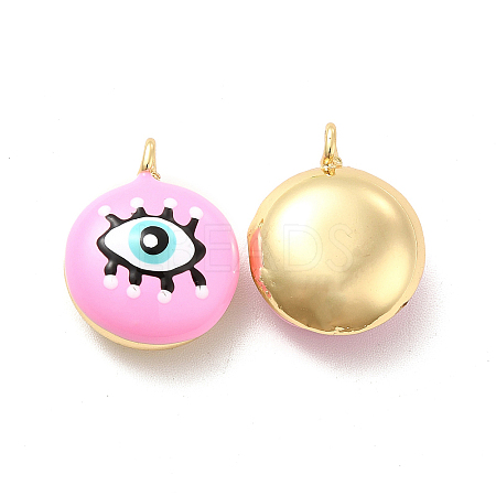 Brass Enamel Charms KK-P222-07G-04-1