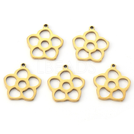 PVD Vacuum Plating 304 Stainless Steel Pendants STAS-N092-92G-1