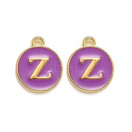 Golden Plated Alloy Enamel Charms LS-ENAM-Q437-12Z-1
