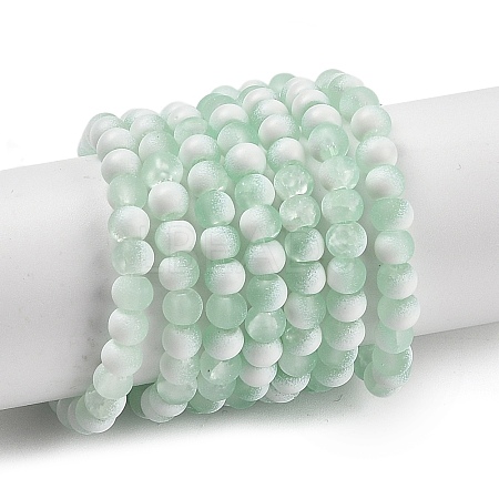 Frosted Crackle Glass Beads X1-GLAA-U001-4mm-M01-1