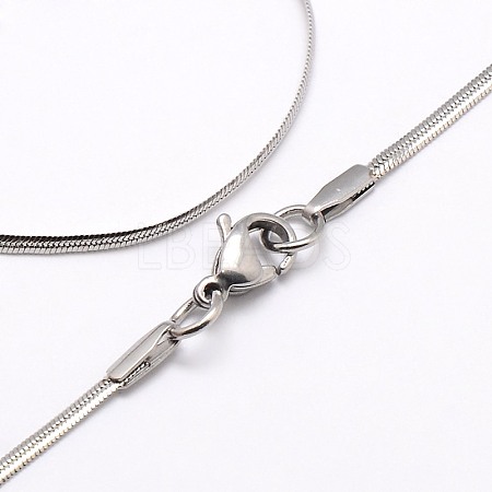 Tarnish Resistant Trendy Men's 304 Stainless Steel Herringbone Chain Necklaces LS-NJEW-M074-B-03-1