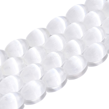 Dyed Natural Selenite Beads Strands G-T138-232A-1