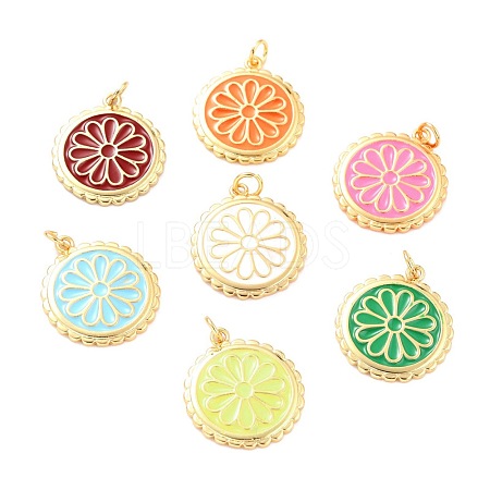 Real 18K Gold Plated Brass Pendants KK-L206-013G-1