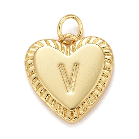 Rack Plating Real 18K Gold Plated Brass Pendants KK-E260-01G-V-1