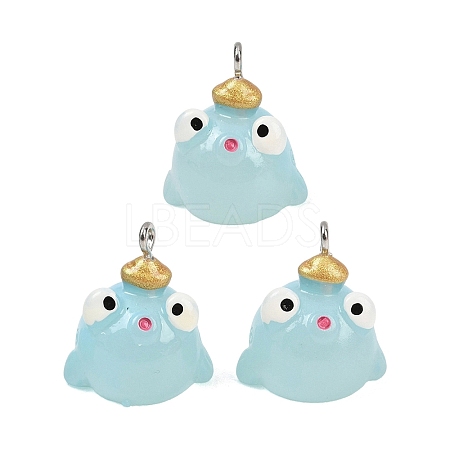 Marine Series Transparent Resin Pendants LS-RESI-XCP0002-42A-1