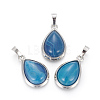 Natural Agate Pendants G-L512-C26-1