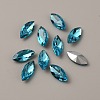Glass Rhinestone Cabochons RGLA-WH0001-08H-2