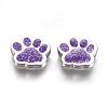 Alloy Enamel Slider Charms ENAM-WH0047-11G-2