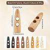 48Pcs 8 Colors 2-Hole Wood Buttons WOOD-GF0002-35A-2