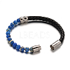 Leather Cord Bracelets BJEW-E273-02M-3