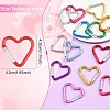 5Pcs Zinc Alloy Spring Gate Rings FIND-YW0010-59A-3