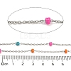 304 Stainless Steel Enamel Link Chains AJEW-Z028-09P-01-2
