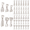 48Pcs 6 Styles Brass Ice Pick Pinch Bails KK-ME0002-93P-1