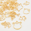 18Pcs 9 Style Alloy Open Back Bezel Charm Pendants FIND-OC0001-66-4