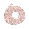 Electroplate Transparent Glass Beads Strands EGLA-A035-T3mm-L20-2