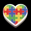 Heart Silicone Focal Beads SIL-Q016-01D-2