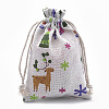 Polycotton(Polyester Cotton) Packing Pouches Drawstring Bags ABAG-T006-A02-1