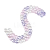 Electroplate Transparent Glass Beads Strands GL-CBADAFE-01C-2