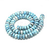Synthetic Ocean White Jade Beads Strands G-S257-5x10mm-02-2