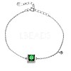Brass Cubic Zirconia Link Bracelets BJEW-BB51947-A-1