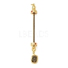 Brass Screw Peg Bails KK-NH0008-03AG-1