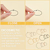 DICOSMETIC 60Pcs 15 Style Ion Plating(IP) 316L Surgical Stainless Steel Hoop Earring Findings STAS-DC0004-90-4