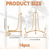 16Pcs Folding Iron Display Easels for Decorative Plates Photo Frames AJEW-GO0004-47B-2