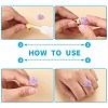 DIY Rose Flower Earring & Finger Ring Making Kit DIY-SZ0008-45-3