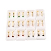 Square Glass Ear Fake Plugs EJEW-H105-24G-A-1